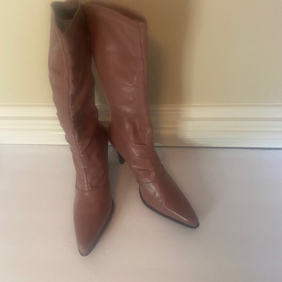 Franco Sarto leather boots, in rose/pink, size 6.5M - Picture 3 of 11